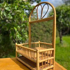 vintage bamboo etagere