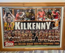 Kilkenny All Ireland winning hanging framed posters