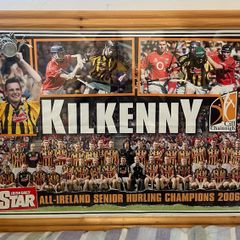 Kilkenny All Ireland winning hanging framed posters