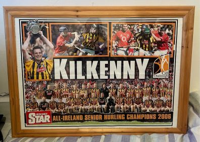 Kilkenny All Ireland winning hanging framed posters