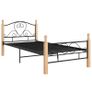 Bed Frame Black Metal 90x200 cm Image 3