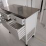 Stainless steel top kitchen trolley Image 3