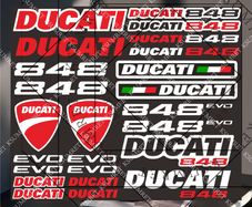 Ducati Reflective Motorcycle Stickers Waterproof Vinyl Decals For Motorbike Helmet Fuel Tank Bike