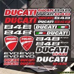 Ducati Reflective Motorcycle Stickers Waterproof Vinyl Decals For Motorbike Helmet Fuel Tank Bike