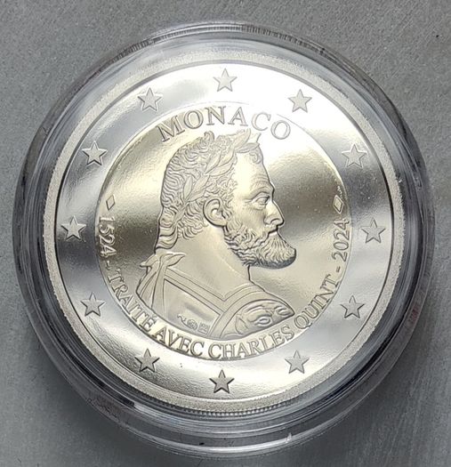 Monaco 2 Euro Base Metals Proof Coin 2024 - 500th Anniversary of the Principality of Monaco