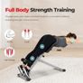 Foldable Hyperextension Roman Chair w/Back Extension, Home Gym Sit Up Bench for Glute & Ab Workouts, Optional Adjustment Incline & Multi-Function Heavy-Duty Exercise Equipment Image 2