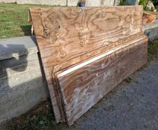 Used Plywood x 2 full sheets and 4 half sheets
