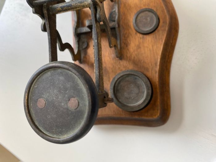 French postal weighing scale