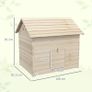 Wooden Duck House Poultry Coop for 2-4 Ducks with Openable Roof Raised Feet Air Holes Natural Image 2