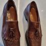 italian brown leather loafers Image 6
