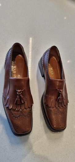 italian brown leather loafers