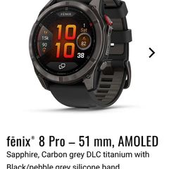 Garmin fenix 8 pro 51mm Amoled Brand New Sealed RECEIPT