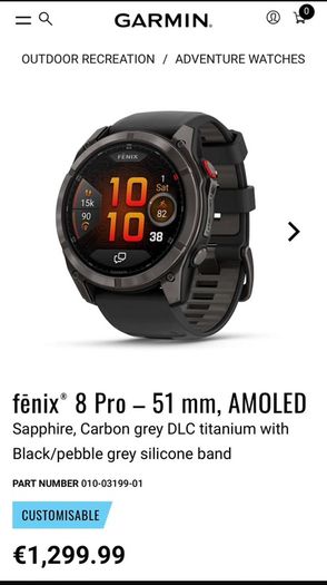 Garmin fenix 8 pro 51mm Amoled Brand New Sealed RECEIPT