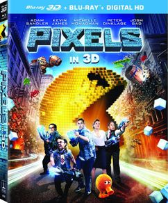 Pixels 3D Blu Ray + Blu Ray + Digital HD Copy BRAND NEW & SEALED