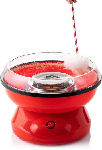 Cotton Candy Floss Maker| 500W Red Colour | Candy Floss Retro Style Machine| Non Stick Bowl for Birthdays Parties Celebrations| Quick and Simple to Use (FREE POSTAGE)