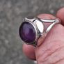Vintage Amethyst Sterling Silver Ring(7.2g) Image 8