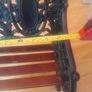 Antique collecters Garden / house ornament Classic Miniature Gothic cast iron doll bench open to reasonable offers Image 3