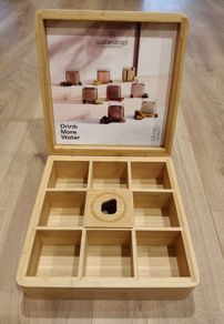 Bamboo Tea Box Storage Organizer