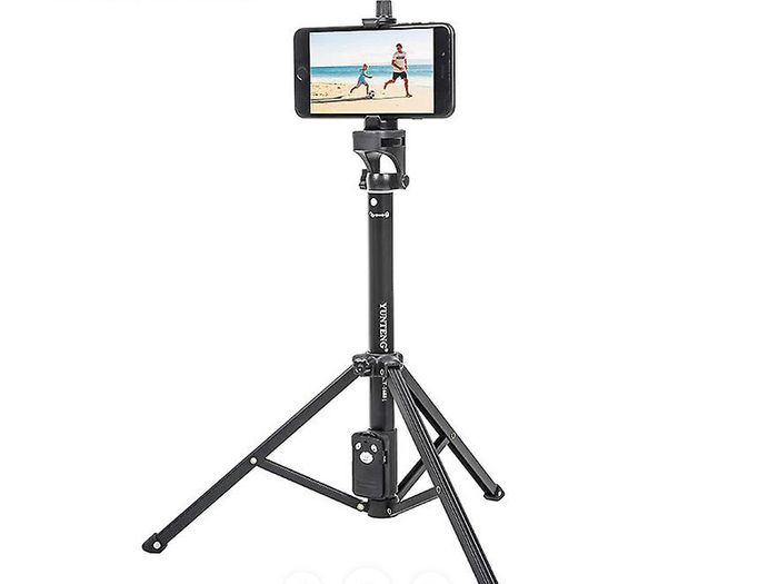 2in1 Portable Mini Cellphone Selfie Stick Tabletop Tripod With Remote Controller
