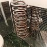 Silver, high level toilet cistern,downpipe and bowl Image 6