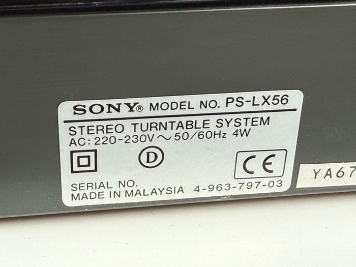 Sony PS-LX56 Automatic Stereo Turntable Record Player