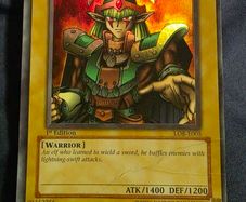 Yu Gi Oh 1st Edition Celtic Guardian LOB E005