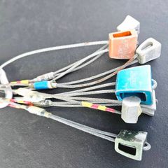 Vintage Rock Climbing gear 1990s Nut set on Wire