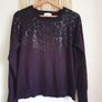 The White Company Sequin Wool/ Cotton Knitted Jumper Size Uk 12 Image 2