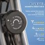 2-in-1 Folding Exercise Bike with 8-Level Magnetic Resistance, Arm Resistance Band, Pulse Sensor, Grey Image 4