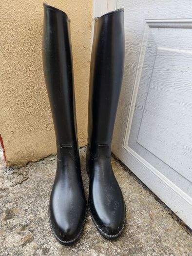 Rubber Riding Boots size 8