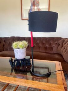 Scandi Modern Ikea LEDET Black Red Adjustable Gooseneck Table Lamp
