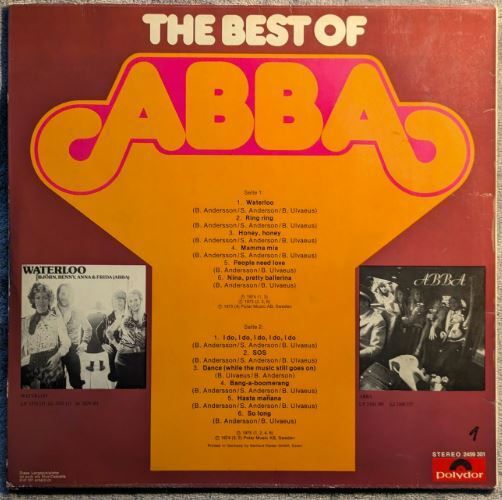 LP ABBA - The best of AbbA, Polydor 1975, Germany press.