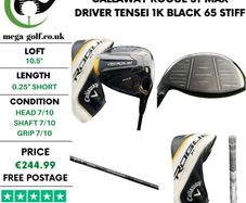 Callaway Rogue ST Max Driver / 10.5 Degree / Tensei 1K Black 65 Stiff
