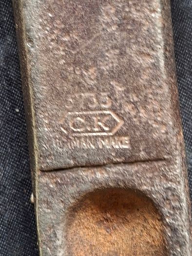 Antique Heavy Duty Pipe Wrench 14 Inches C.K GERMAN MADE