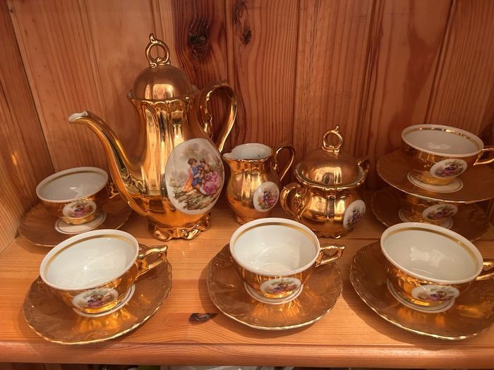 Bondware Antique Demitasse Coffee Set