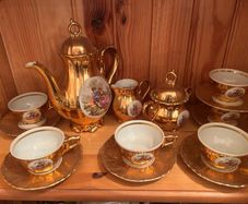 Bondware Antique Demitasse Coffee Set