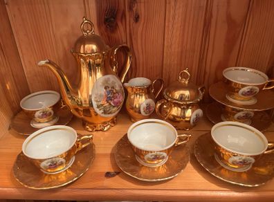 Bondware Antique Demitasse Coffee Set