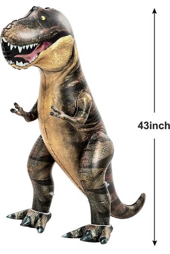 Dinosaur Inflatable, Tyrannosaurus Rex Inflatable Dinosaur Toy for Pool Party Decorations, 43"Dinosaur Birthday Party Gift for Kids and Adults (FREE POSTAGE)