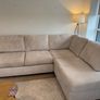L shape Sofa and Footstool Image 2