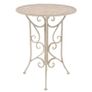 3 Piece Bistro Set Steel White Image 3