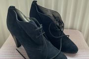 ankle  oasis navy suede laced heel boot shoe size 39