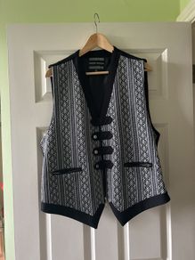 Stylish black & white vest