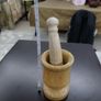 Natural Wood Wooden Mortar And Pestle Set Image 4