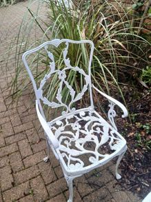 cast iron garden chairs