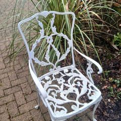 cast iron garden chairs