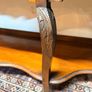 Early 20th Century Bow Front Walnut Display Cabinet with Beveled Glass Doors Image 3