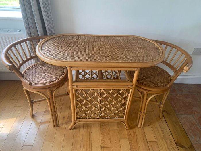 Mid Century Bamboo Rattan