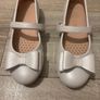 Girls Geox White Patent Leather/ Pearl effect Communion shoes Image 8