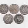 USA, 4 x Walking Liberty, & 1 x Kennedy Half Dollar, 90% silver coins (no. G29) Image 2