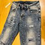 Toxic3 ripped blue denim jeans xs/6 Image 3